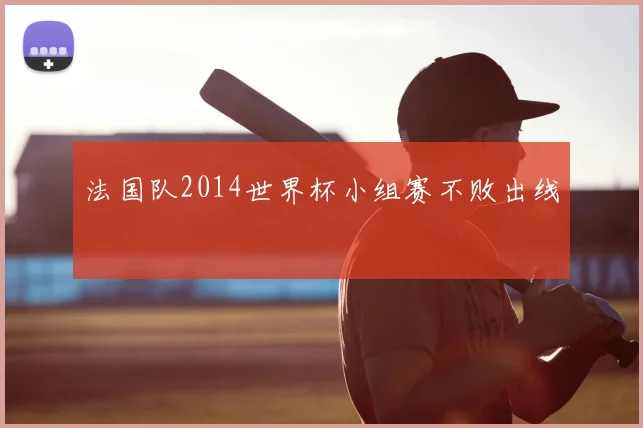 法国队2014世界杯小组赛不败出线